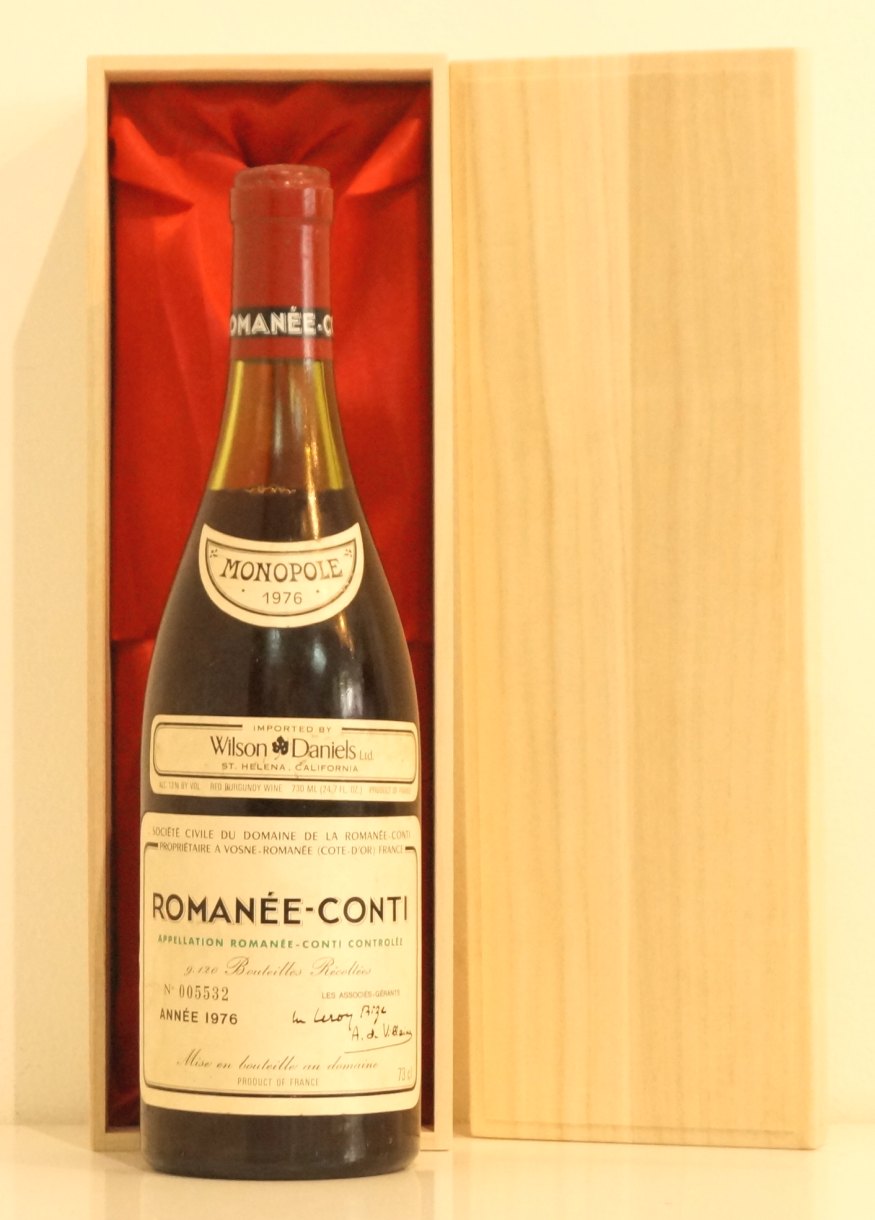 1976年 DRC ロマネ・コンティ（訳あり） 6010362 【プラチナワイン・通販】