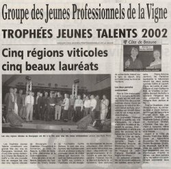 Trophee des Jeunes Talents 2002