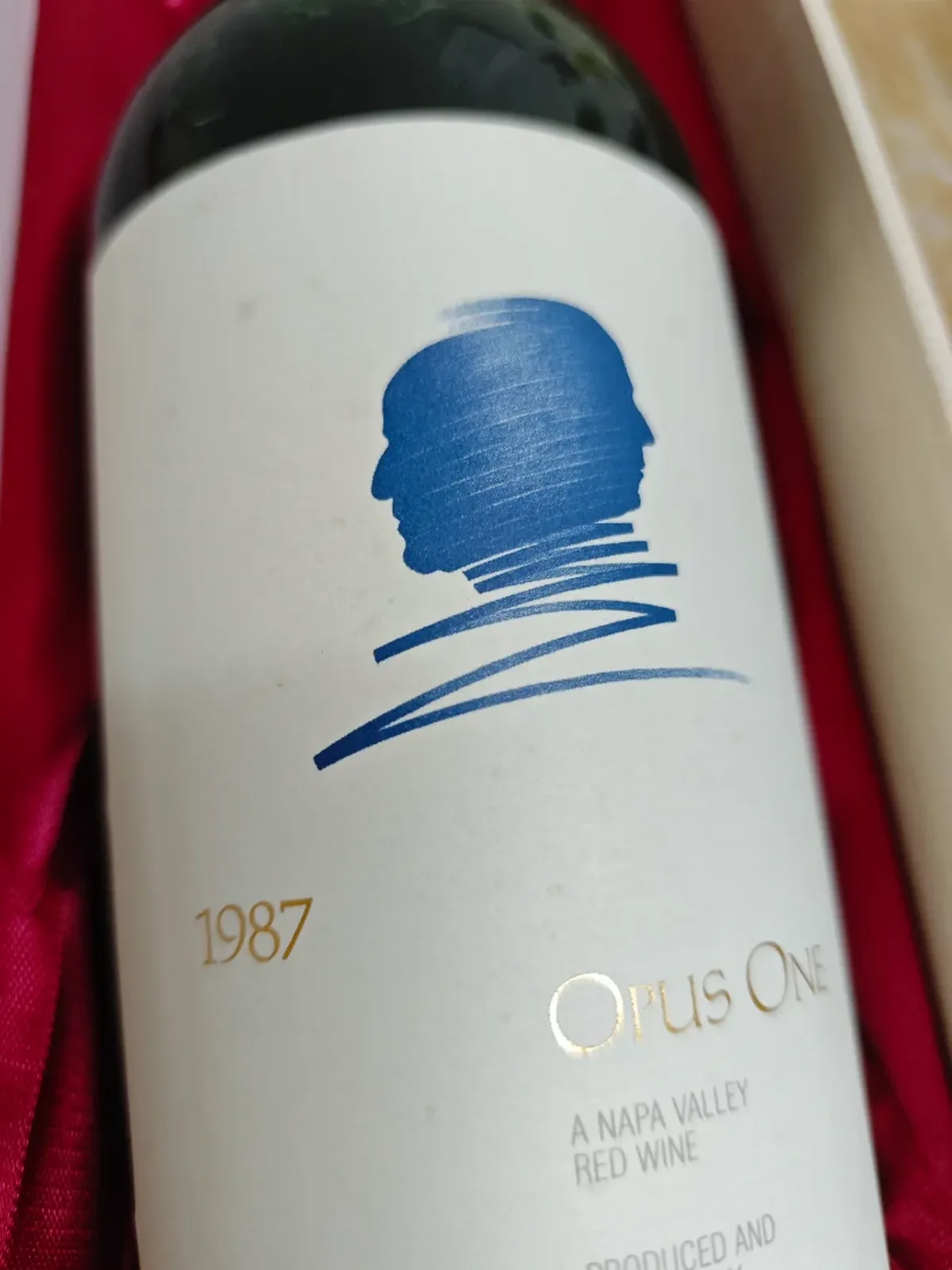 1987年 オーパス・ワン 赤ワイン 1987・正面ラベル