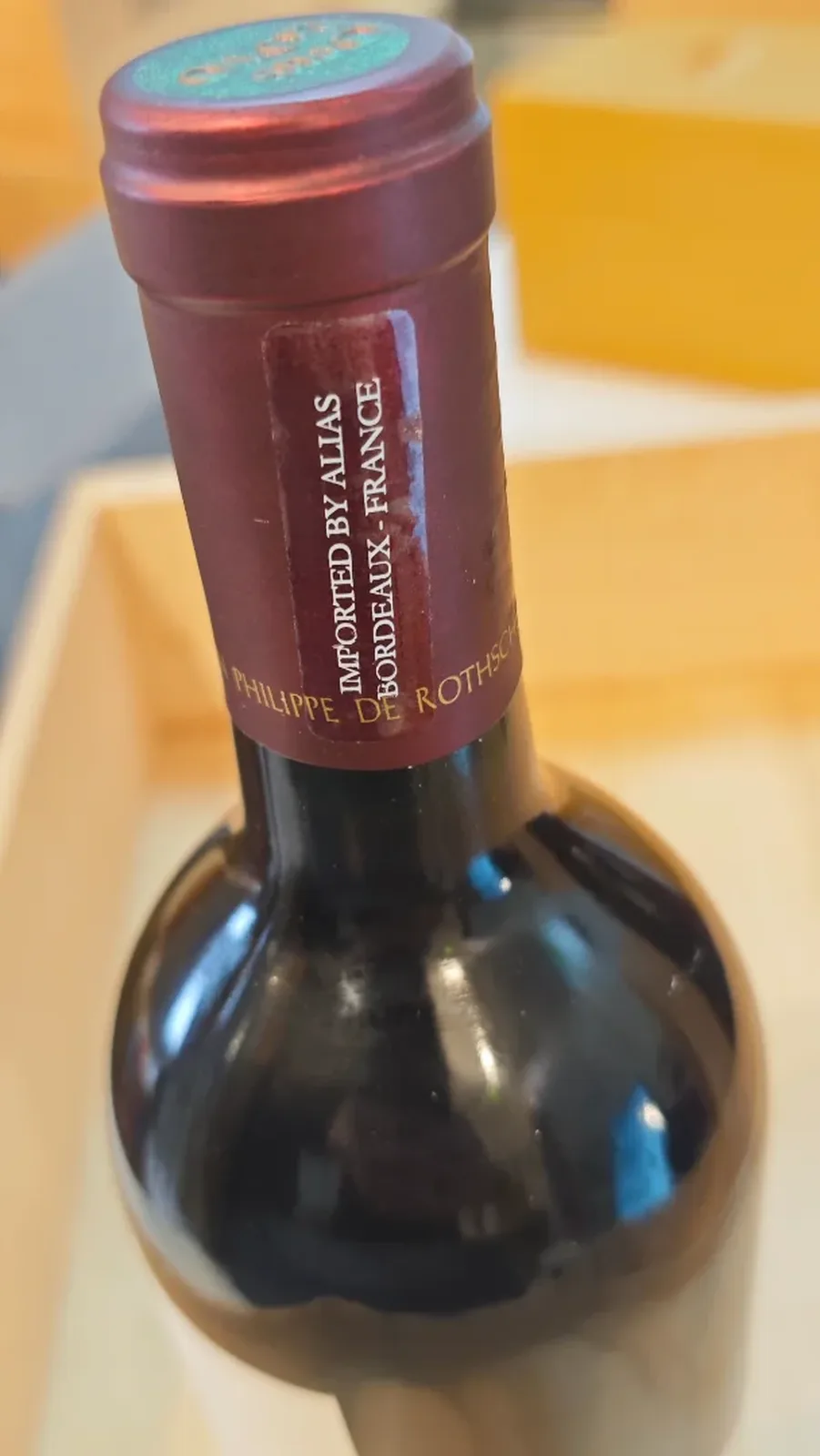 2010年 オーパス・ワン 赤ワイン 2010・ネックラベル