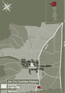 （赤）マルキ・ダンジェルヴィーユ ポマール・コンブ・デュシュ　2006地図