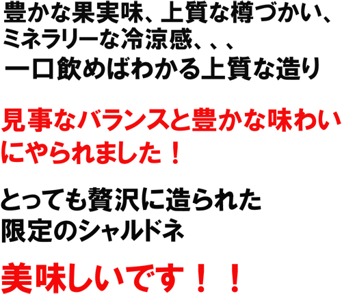 見事なバランス！コノスル　２０バレル　シャルドネ