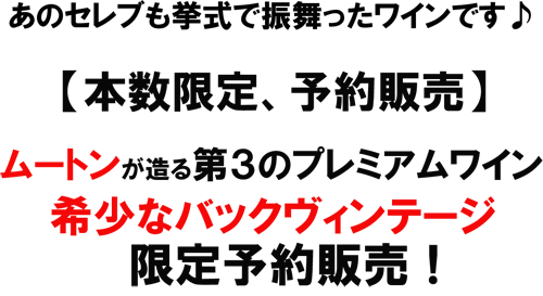 （赤）バロナーク　2003　ムートンが造る第3のプレミアムワイン