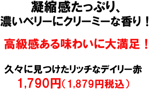 （赤）シクロス　マルベック／メルロー　ミシェル・トリノ　リッチなデイリー赤