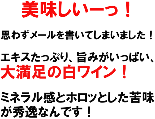 （白）トマダ・デ・カストロ グラン・リバド　アルバリーニョ　大満足の白！