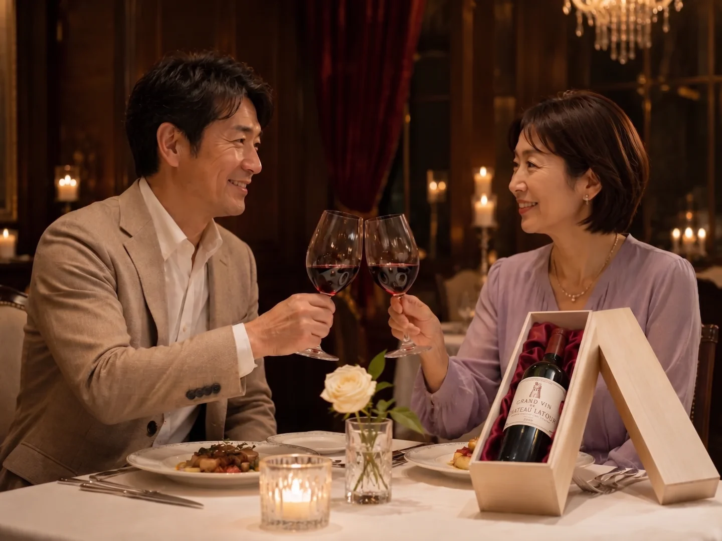 結婚記念日(銀婚式・金婚式)に贈る同じ年のヴィンテージワイン