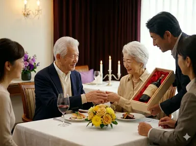 ご夫婦お二人の喜寿祝い
