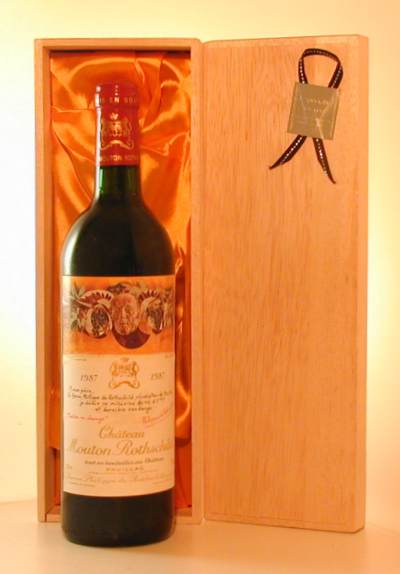 １９８７年　シャトー・ムートン・ロートシルト　ワイン