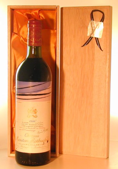 １９８０年　シャトー・ムートン・ロートシルト　ワイン
