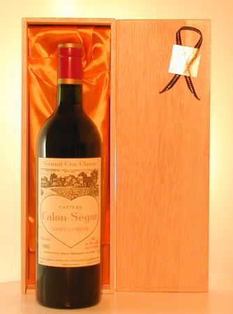 １９８５年　シャトー・カロン・セギュール（愛を伝えるハートのラベルのワイン）　ワイン