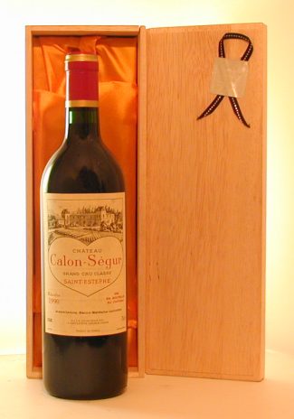 １９９０年　シャトー・カロン・セギュール（愛を伝えるハートのラベルのワイン）　ワイン