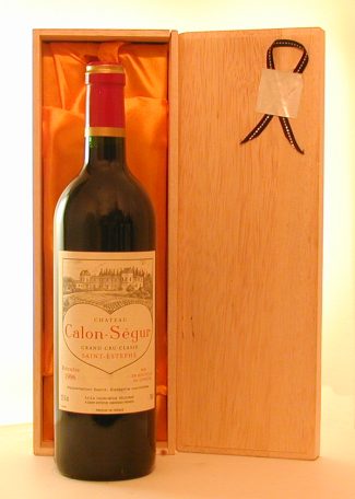 １９９６年　シャトー・カロン・セギュール（愛を伝えるハートのラベルのワイン）　ワイン