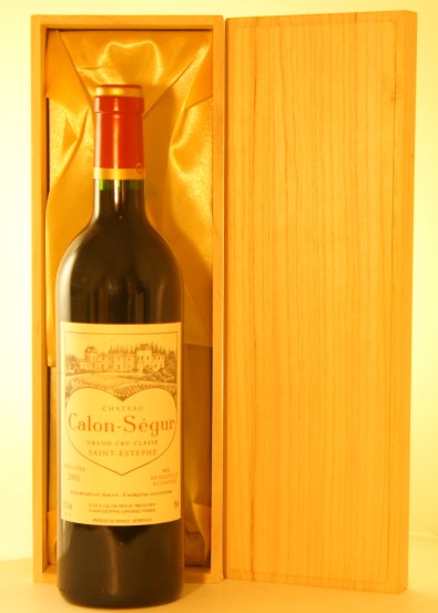 ２００１年　シャトー・カロン・セギュール（愛を伝えるハートのラベルのワイン）　ワイン