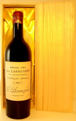 １９２９年　カリュアド・ド・ラフィット　ワイン