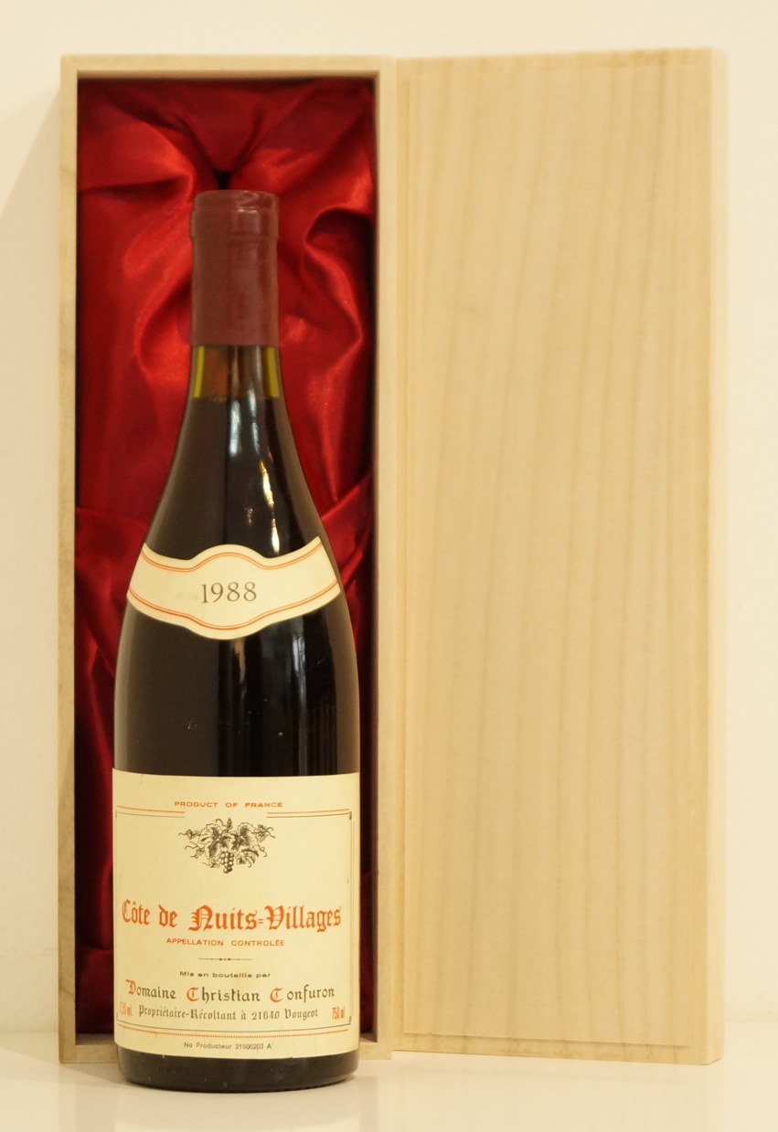 １９８８年　クリスチャン・コンフロン　コート・ド・ニュイ・ヴィラージュ　ワイン