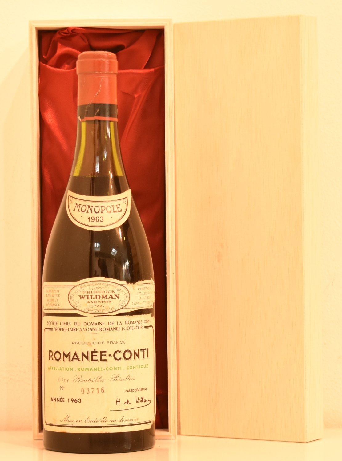 還暦年！　１９６３年　DRC　ロマネ・コンティ　ワイン