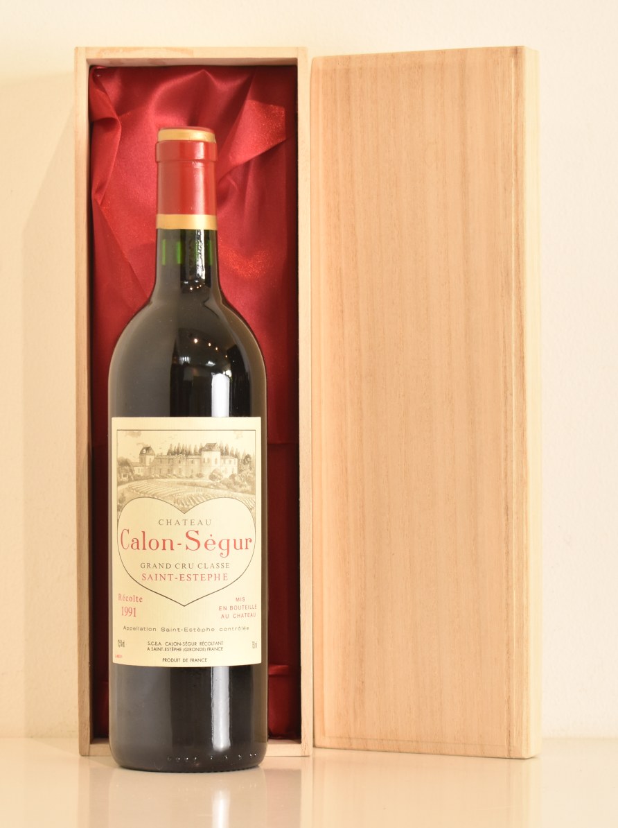 １９９１年　シャトー・カロン・セギュール（愛を伝えるハートのラベルのワイン）　ワイン