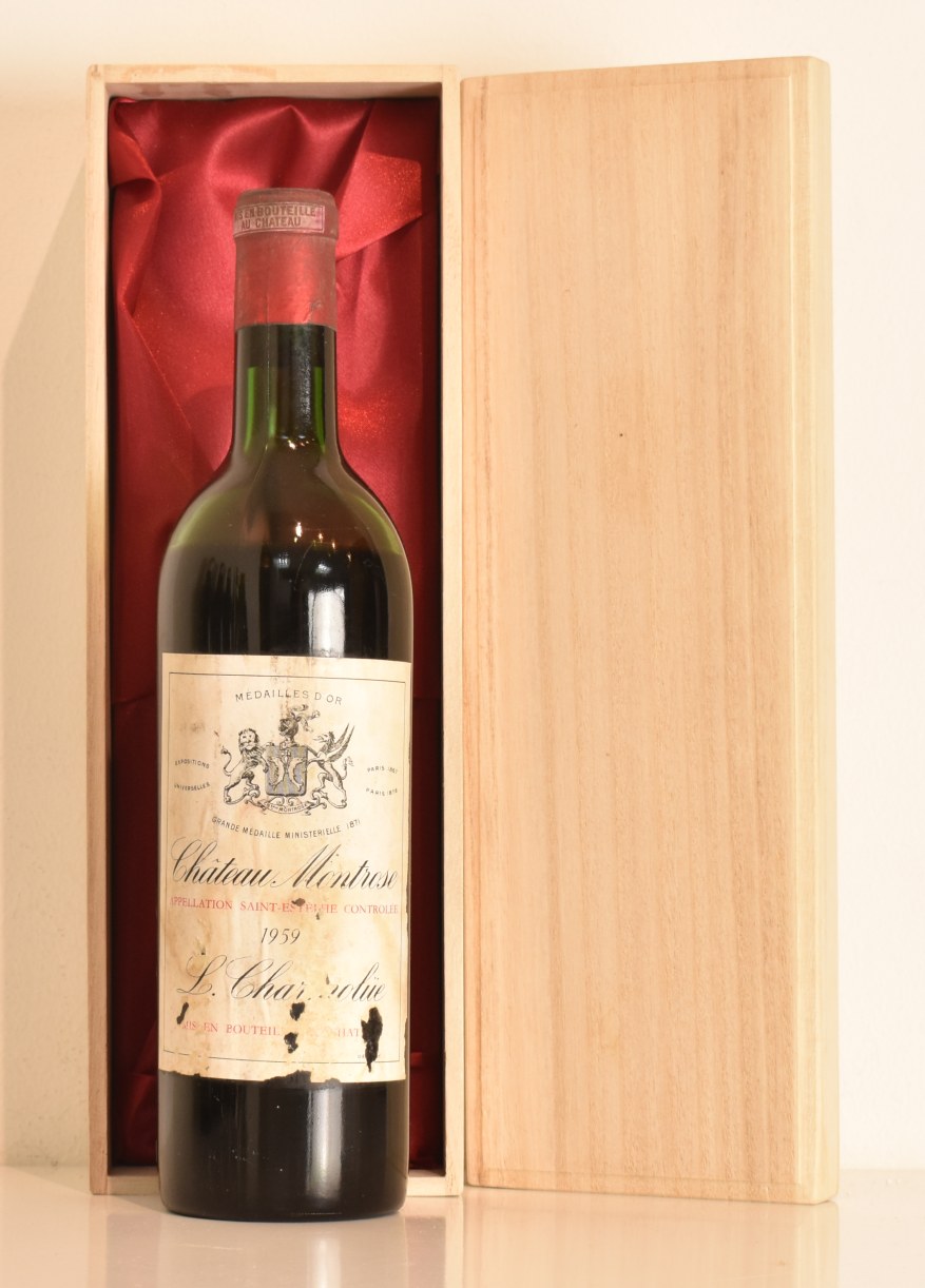 シャト-マルゴ-1959 Bottle Château Margaux 1959 - Au Droit de Bouchon