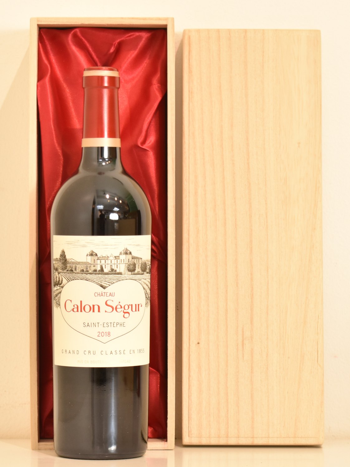 ２０１８年　シャトー・カロン・セギュール（愛を伝えるハートのラベルのワイン）　ワイン
