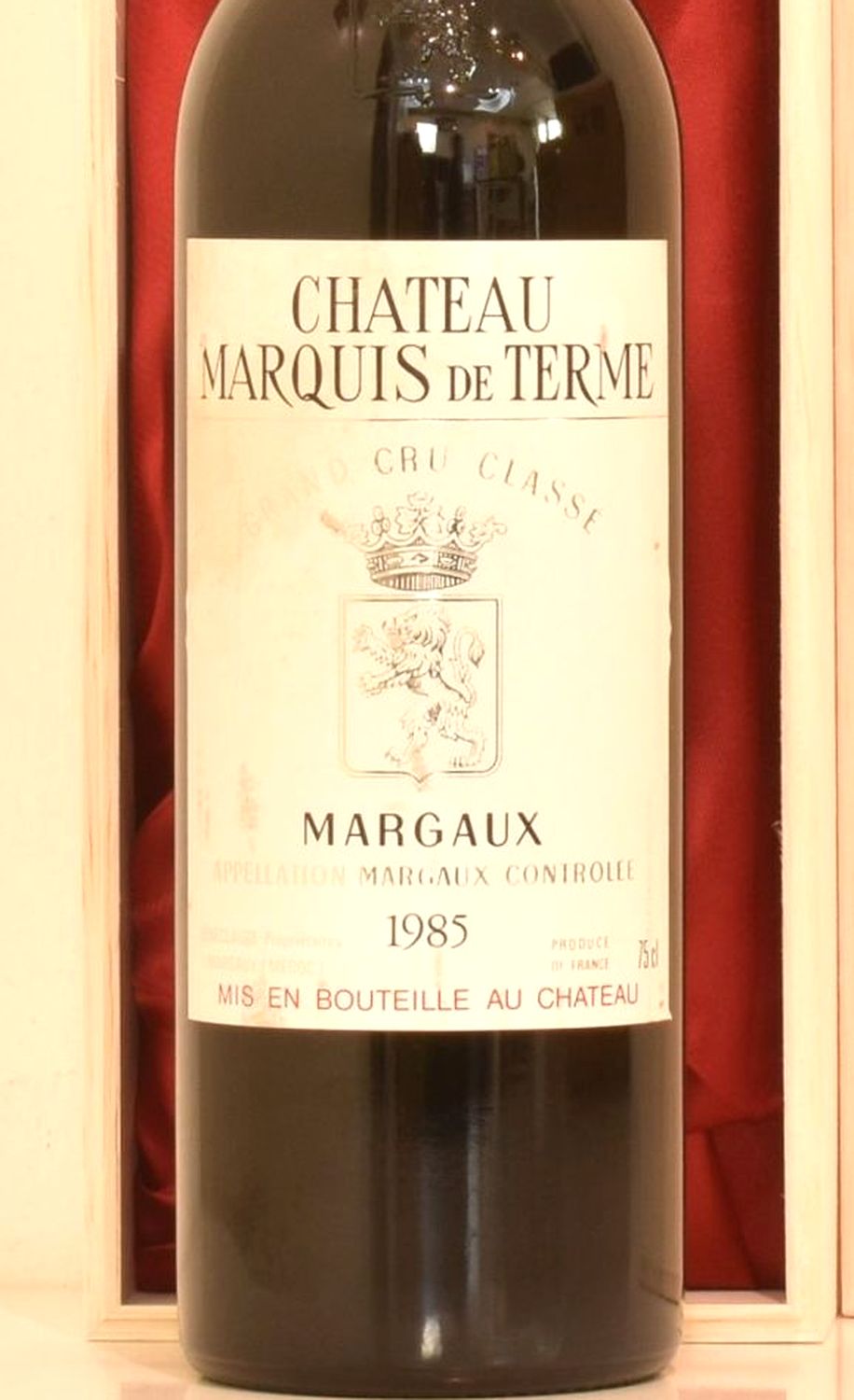 １９８５年 シャトー・マルキ・ド・テルム 赤ワインのラベル画像