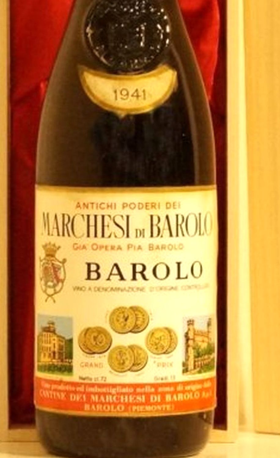 １９４１年 バローロ マルケージ・ディ・バローロ 赤ワインのラベル画像