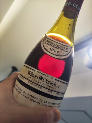 １９８４年 DRC ロマネ・コンティ（液面・コルク訳あり）のラベル画像