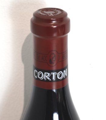 ２０１５年 DRC コルトン （ドメーヌ・ド・ラ・ロマネ・コンティ） 赤ワインの液面画像