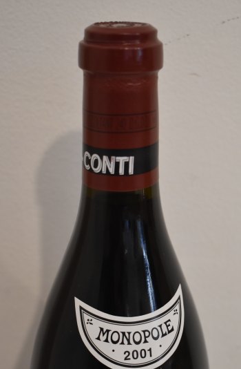 ２００１年　DRC　ロマネ・コンティ（ファインズ輸入）の液面画像