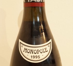 １９９５年　DRC　ラ・ターシュ　（ドメーヌ・ド・ラ・ロマネ・コンティ）のラベル画像