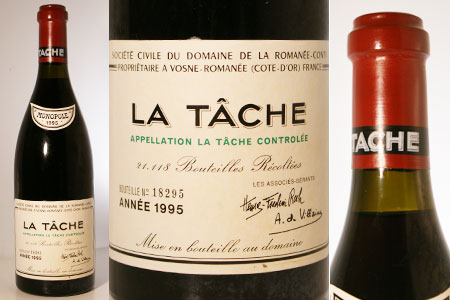 DRC ラ・ターシュ １９９５ 限定１本 165,000円（173,250円税込）