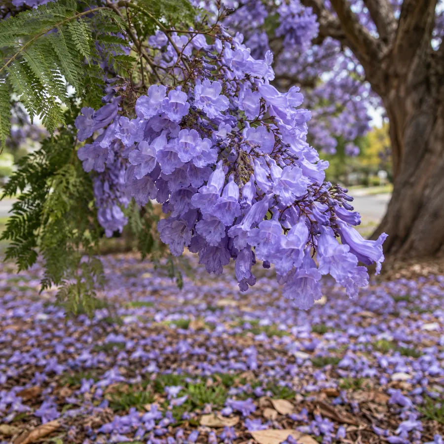 ジャカランダの花房（イメージ）