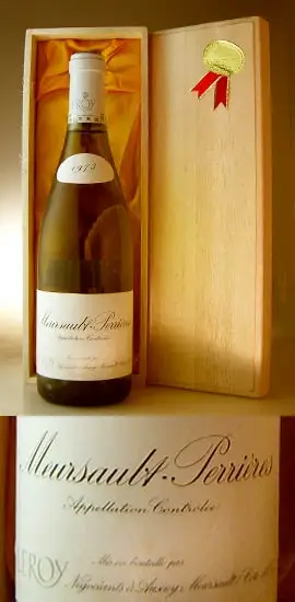 １９７３ 液面下 ルロワ ムルソー ぺリエール Leroy  Meursault Perrieres 