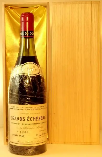 １９６３年 DRC グラン・エシェゾー （ラベルの状態をご確認ください２） 赤ワイン