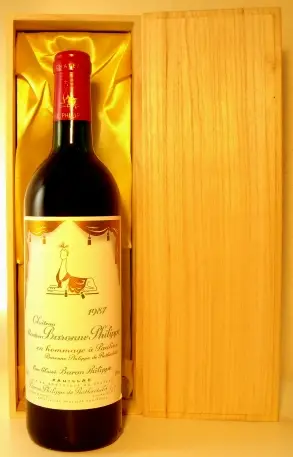 １９８７年 シャトー・ムートン・バロン・フィリップ 赤ワイン