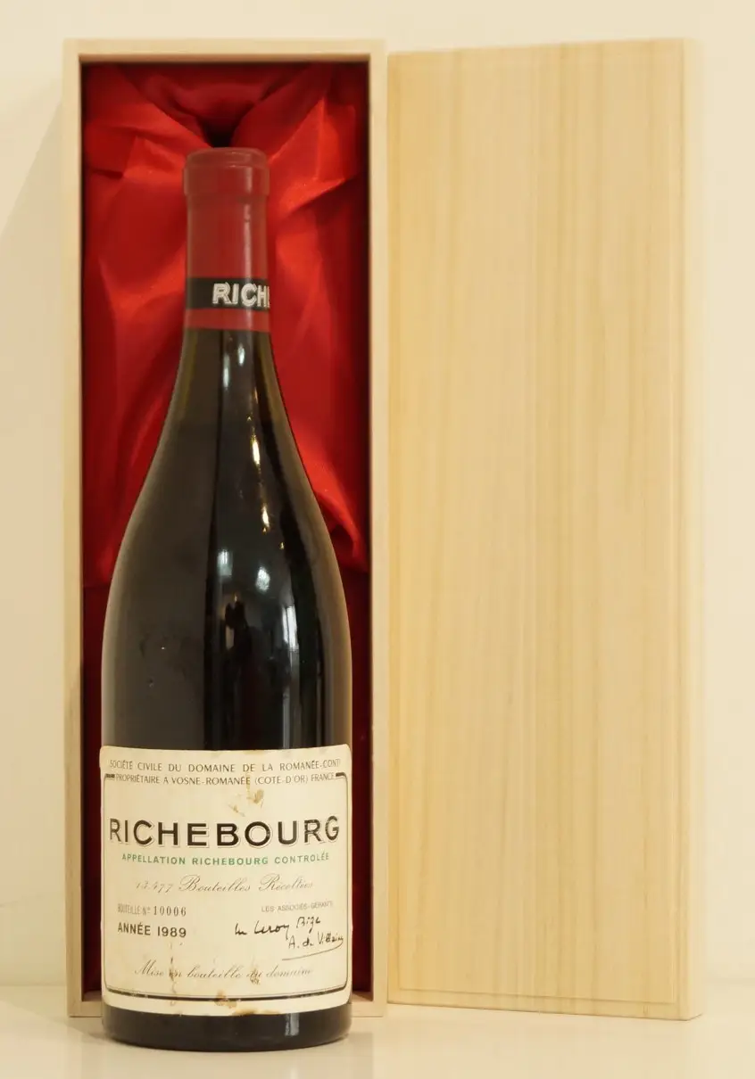 １９８９年 DRC リシュブール （ドメーヌ・ド・ラ・ロマネ・コンティ） 赤ワイン