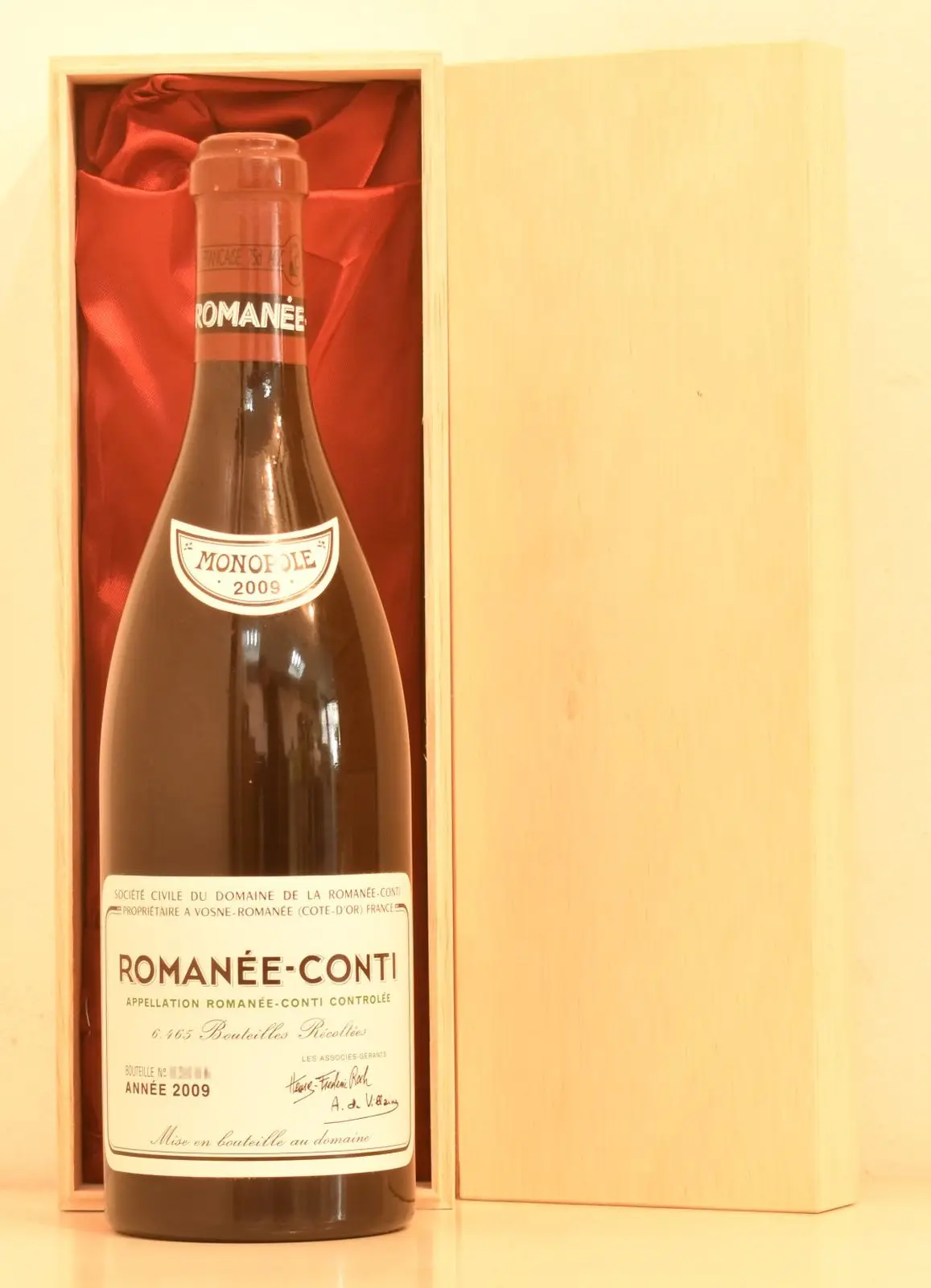 ２００９年 DRC ロマネ・コンティ（ファインズ輸入） 赤ワイン