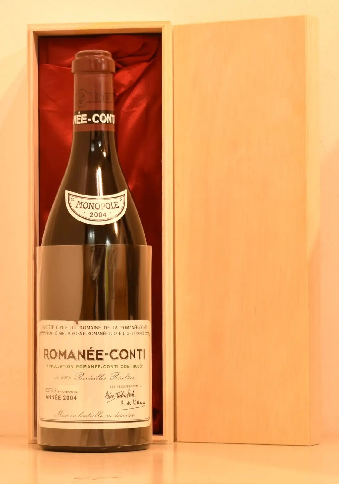 ２００４年 DRC ロマネ・コンティ 赤ワイン