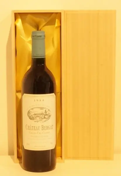 １９８４年　シャトー・ベルガ（サンテミリオン・グランクリュ特級）