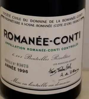 1996年 DRC ロマネ・コンティ（サントリー正規輸入
