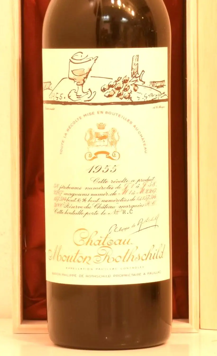 1955年 シャトー・ムートン・ロートシルト 赤ワイン｜生まれ年