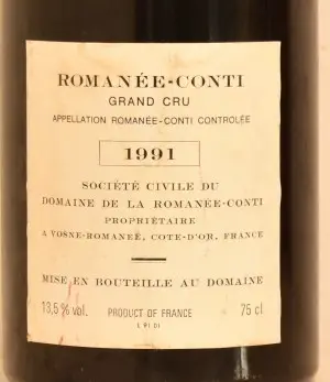 1991年 DRC ロマネ・コンティ｜生まれ年ギフト・ヴィンテージ